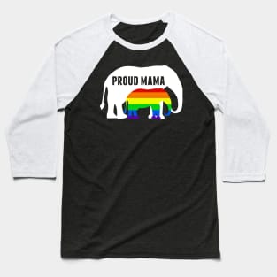 Proud LGBT Mama Elephant Baseball T-Shirt